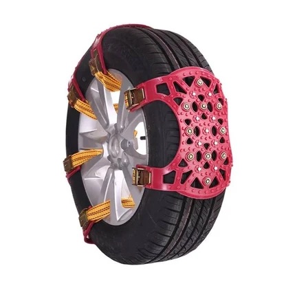 Anti-slip traction chain plates with alloy buckles